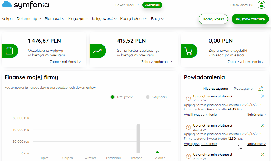 Opcja Drukuj dokument OT przy środku trwałym