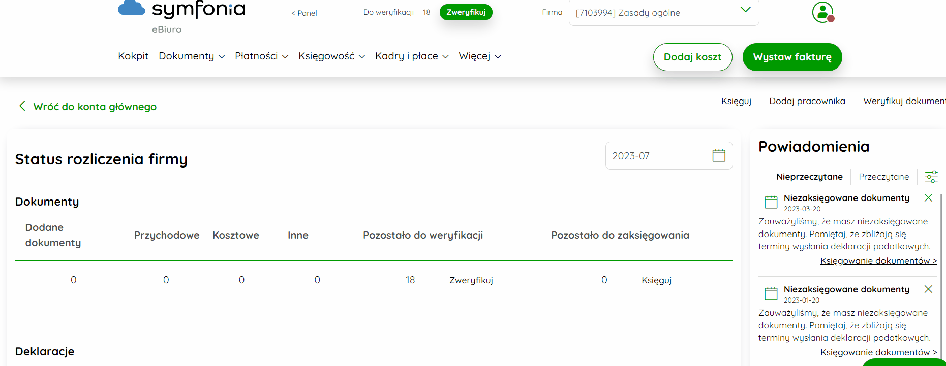 Przycisk Edytuj w kolumnie Działanie