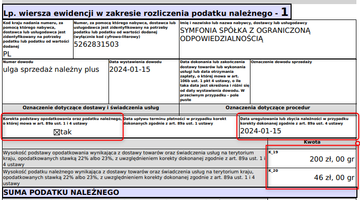 Pola K_19 i K_20 w części ewidencyjnej