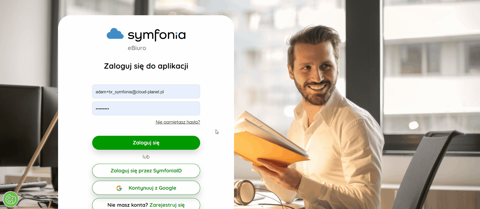 Okno importu dokumentów w programie