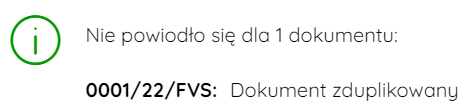 Komunikat o zduplikowanym dokumencie