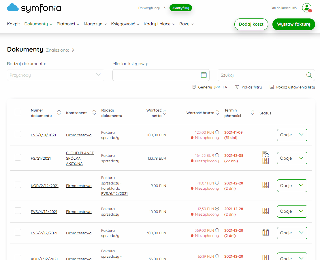 Generowanie pliku XML dla Platformy Elektronicznego Fakturowania