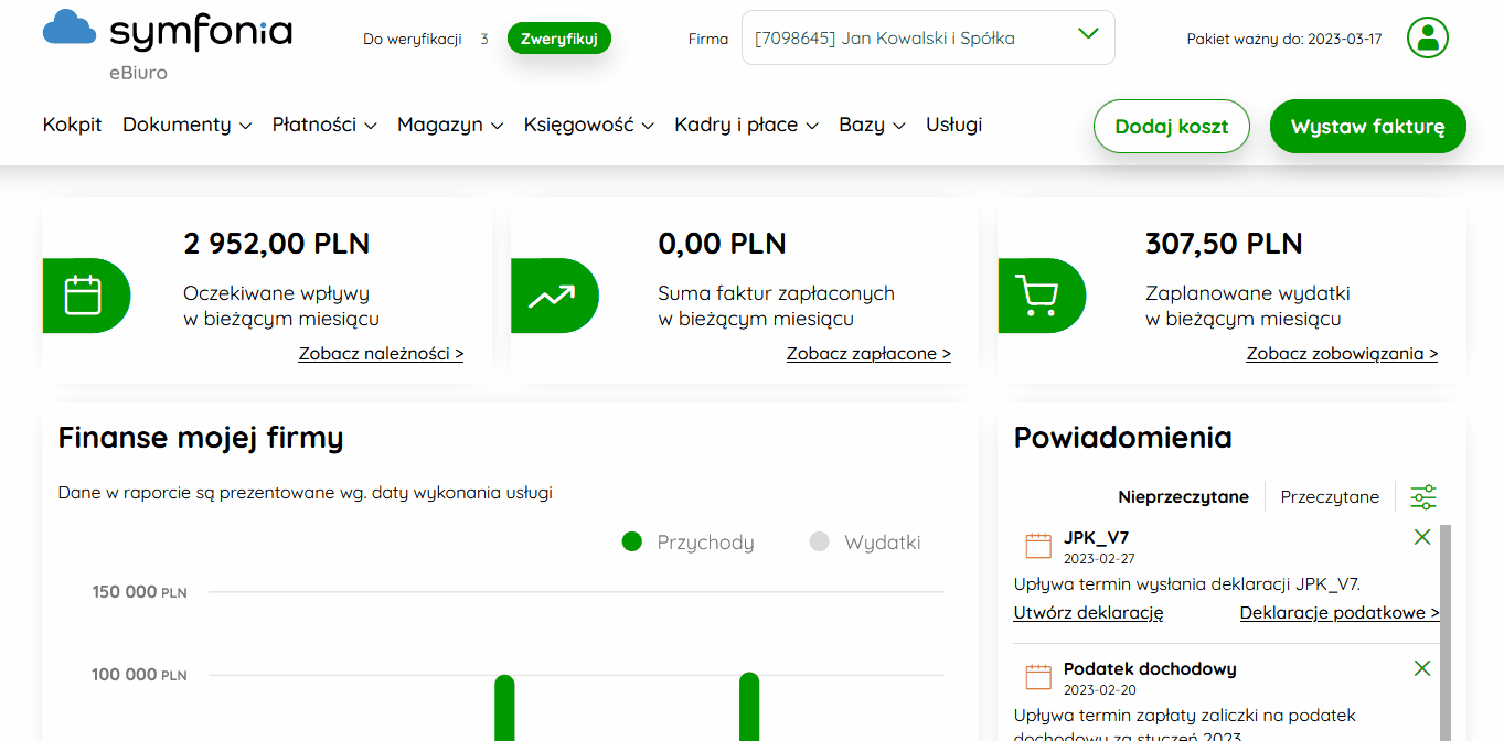 Księgowanie dowodu wewnętrznego
