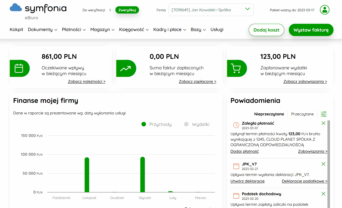 Wprowadzanie faktury kosztowej przez formularz