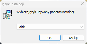 Wybór języka instalacji bsxPrinter