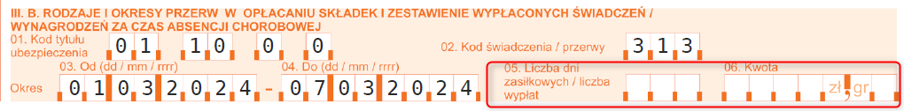 Nieobecność na deklaracji ZUS RSA