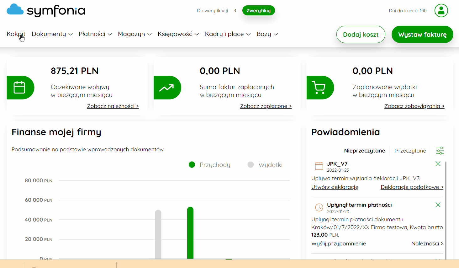 Dodawanie skanu dokumentu z kokpitu