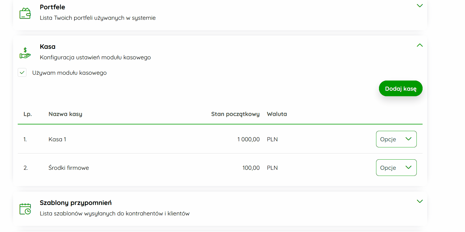 Ustawianie własnej numeracji dokumentów kasowych