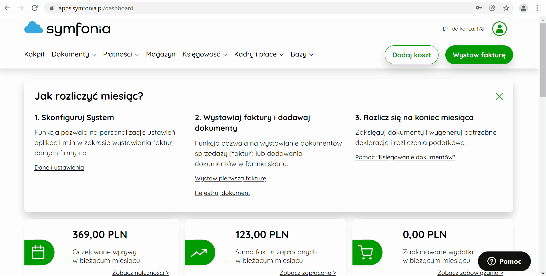 Zmiana domyślnej waluty dokumentu